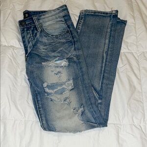 Youth Distressed Blue Jeans